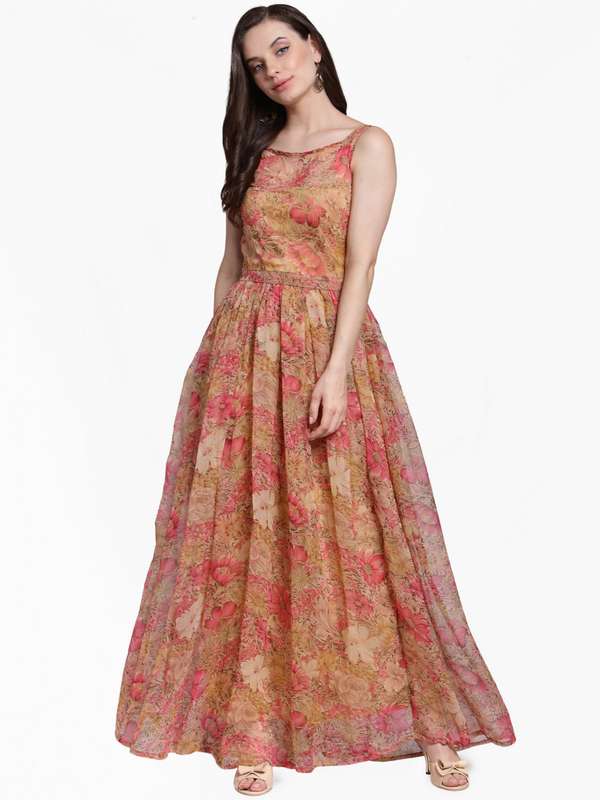 printed chiffon frocks