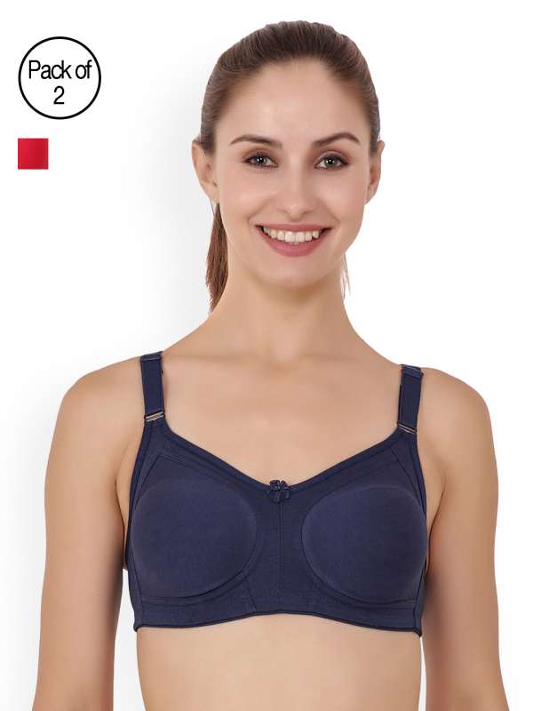 Buy Floret Double Layered Non Wired 3/4Th Coverage Minimiser Bra - White at  Rs.329 online