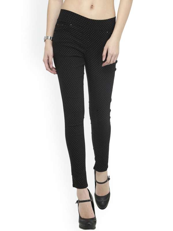 Printed jeggings myntra shop