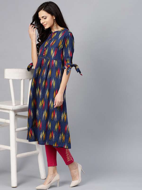 ikat print kurtis