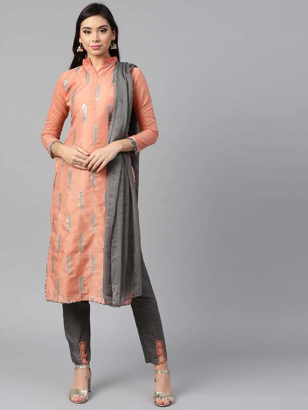 myntra suit material