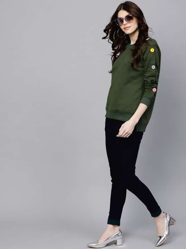myntra sweatshirts for ladies