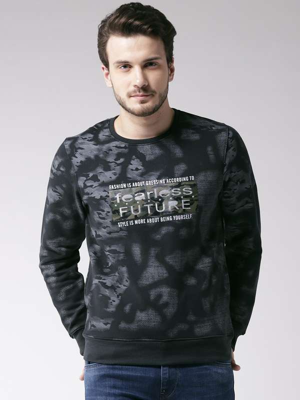 Fort Collins Sweatshirts Blue Printed 