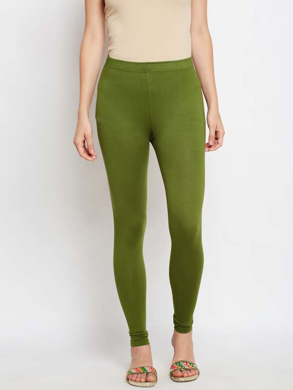 Olive Green Leggings Buy Olive Green Leggings online in India