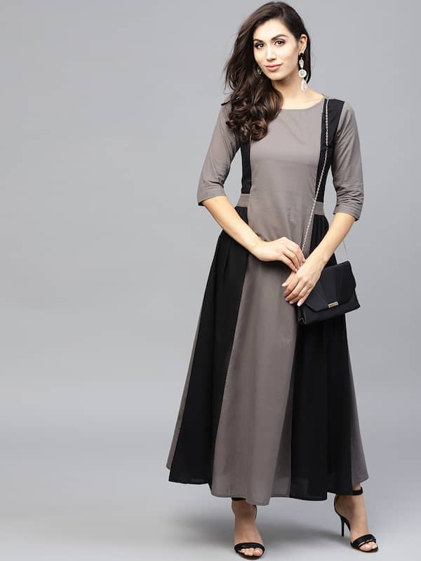 long gown for ladies myntra
