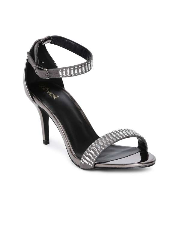 catwalk silver heels