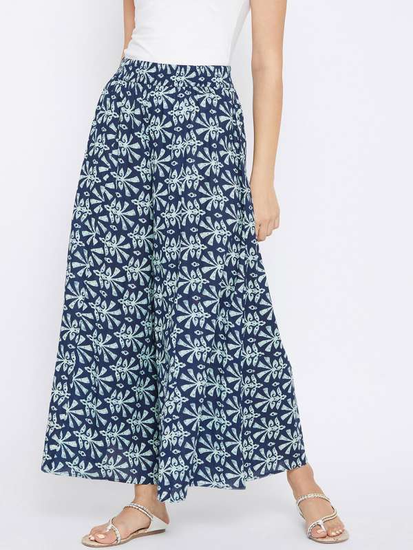 printed palazzo pants myntra