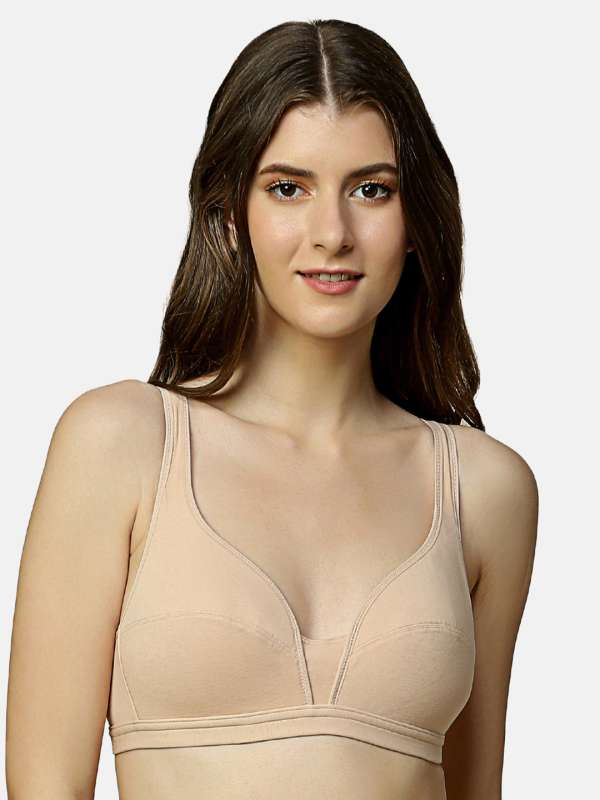 Buy Kalyani Pack of 2 Non Padded Cotton Minimizer Bra - Black Online at Low  Prices in India 