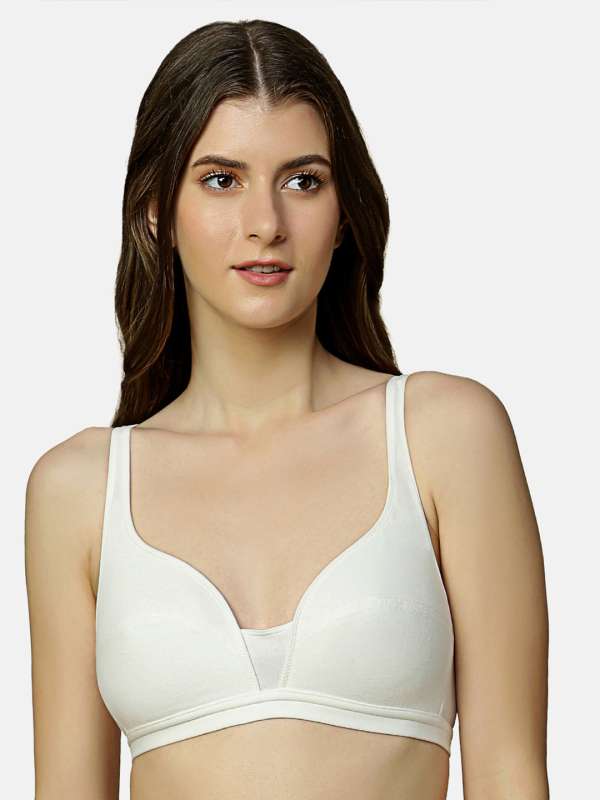 Buy VStar Double Layered Non Wired Medium Coverage Super Support Bra -  White at Rs.379 online