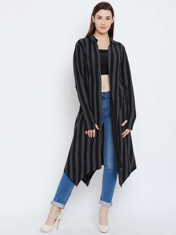 Women Striped Shrug Buy Women Striped Shrug online in India