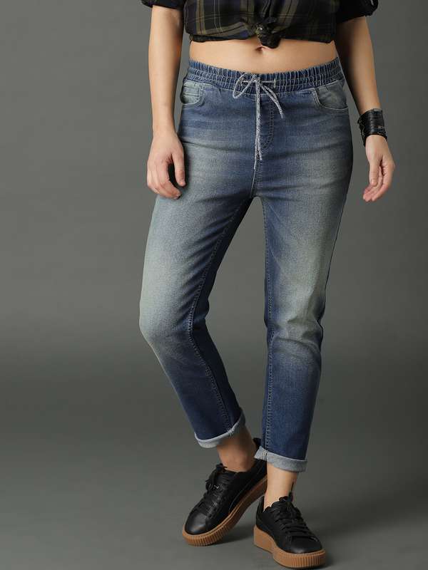 joggers jeans for womens myntra