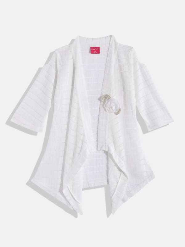 Girls white shrug sale