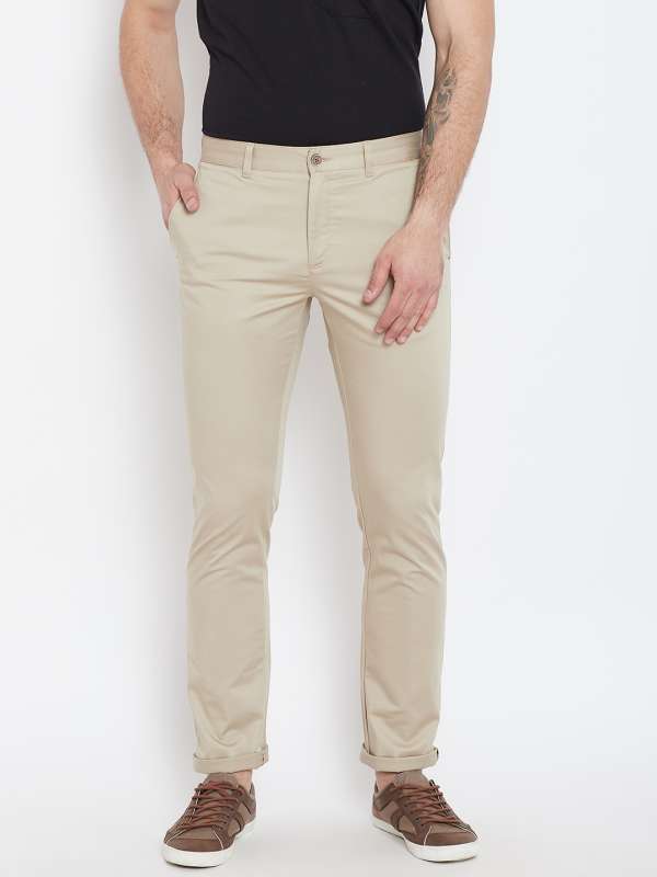 Textured Formal Trousers In Beige B95 Mario