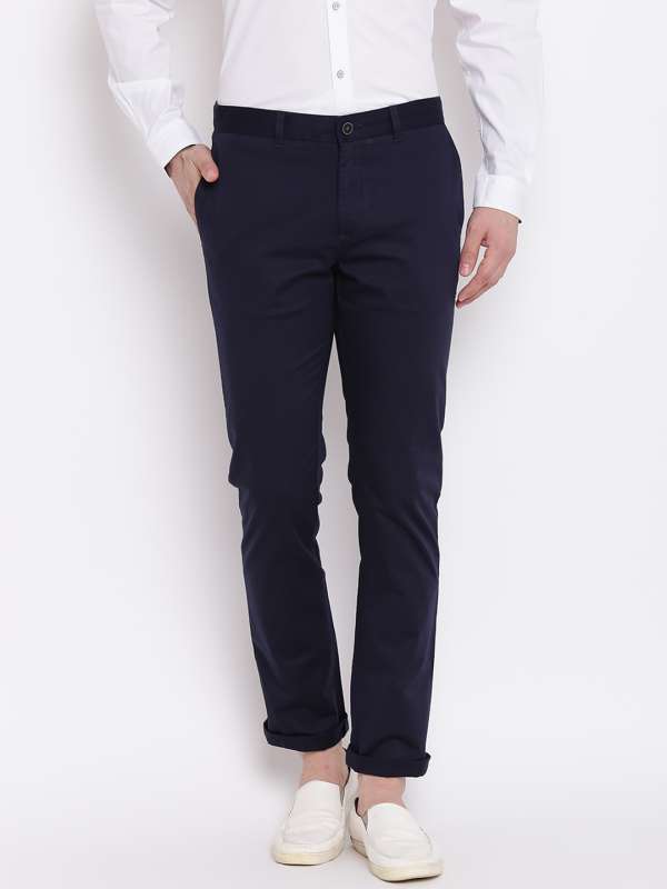 Buy blackberrys Mens Formal B95 Slim Fit Stretchable Trousers Navy at  Amazonin