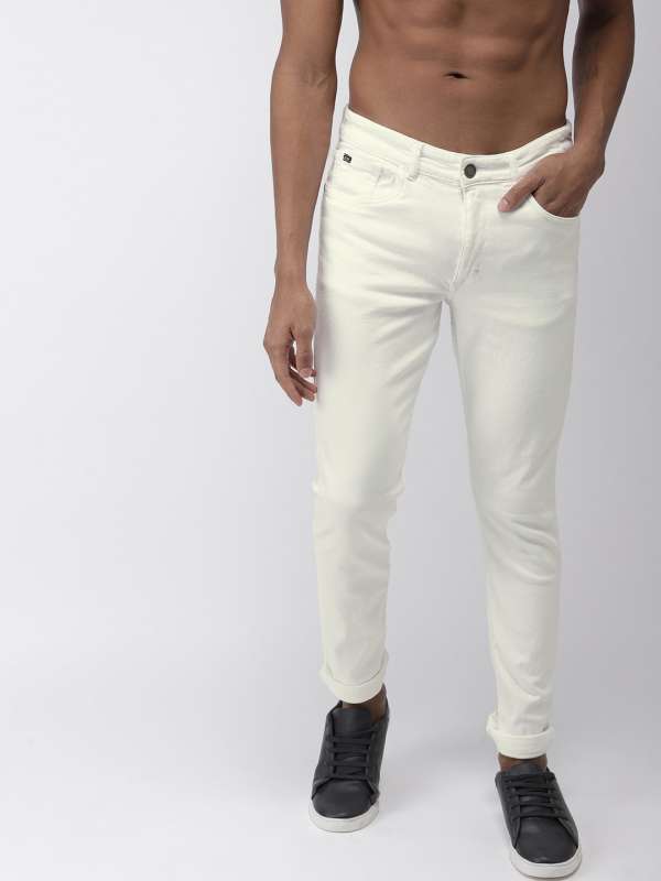 mens white jeans size 40
