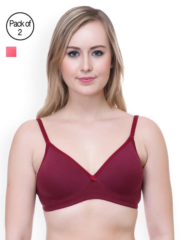 Maroon colour bra clearance