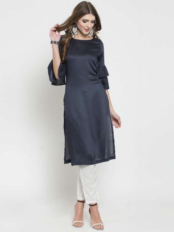 Navy Blue Women Kurtas Kurtis Sera Wishful By W Buy Navy Blue Women Kurtas Kurtis Sera Wishful By W online in India