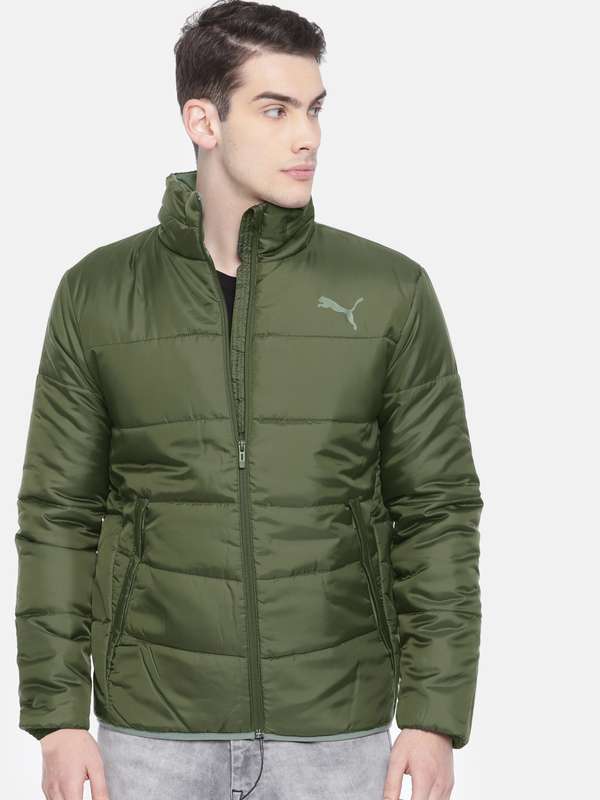 olive green puma sweater