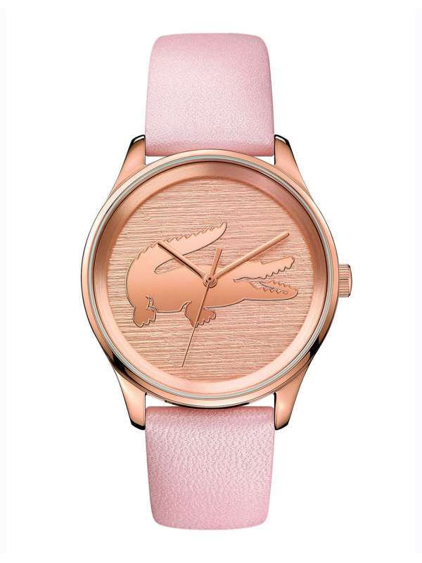 Rose gold lacoste watch sale
