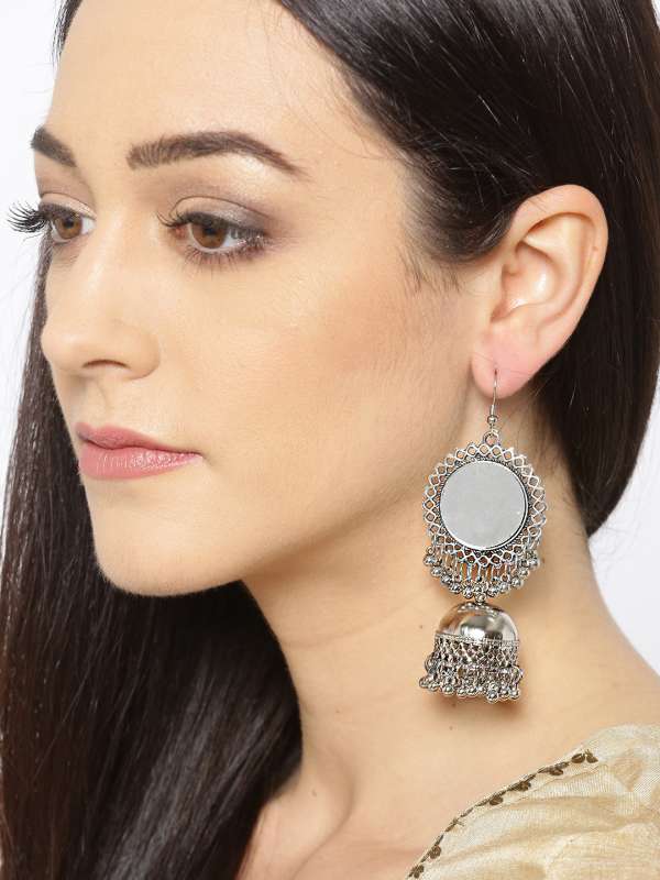 Mirrored Earrings Buy Mirrored Earrings online in India