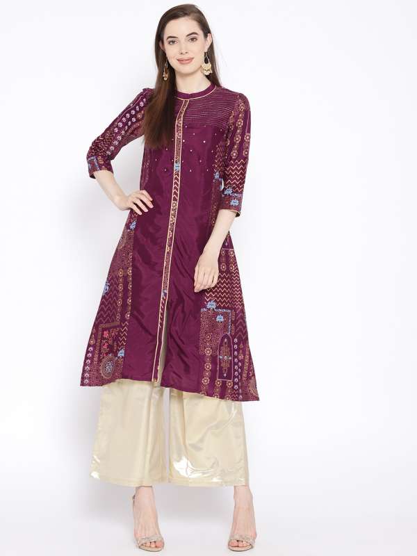 Aurelia Purple Kurtas Buy Aurelia Purple Kurtas Online In India