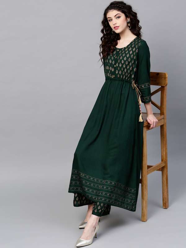 palazzo suits online myntra