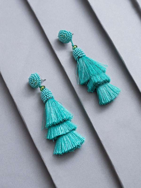 Teal Earrings Buy Teal Earrings online in India