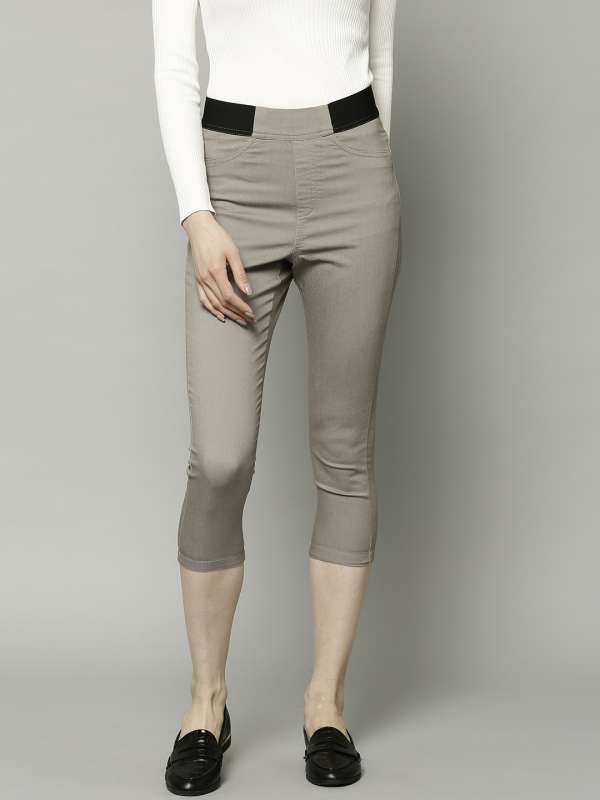 Jeans & Trousers, Marks & Spencer Grey Buttoned Jeggings