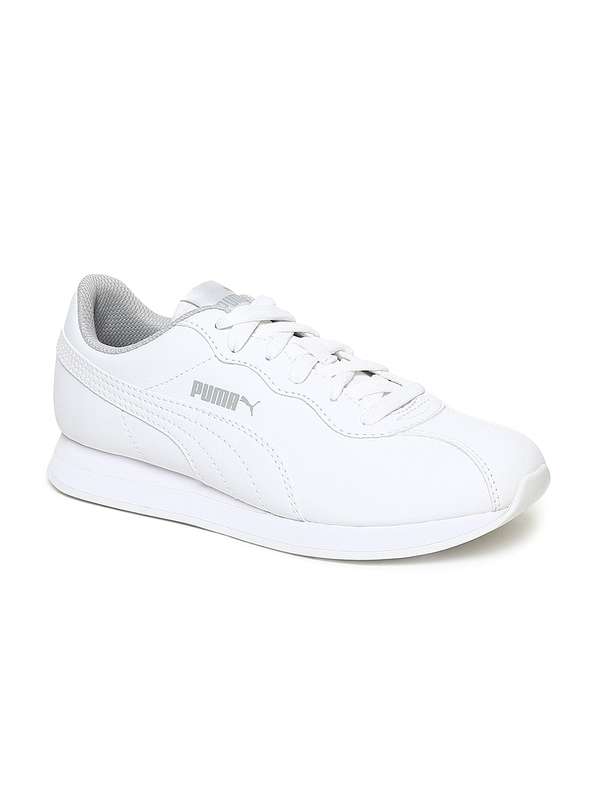 puma white sneakers myntra