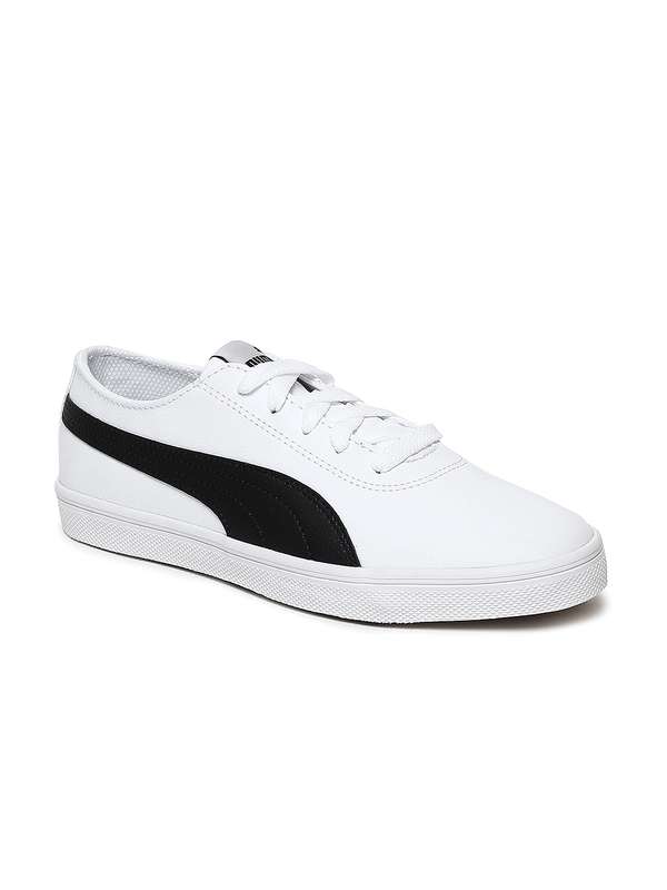 puma white sneakers myntra