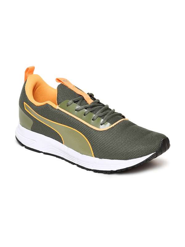 orange puma shoes