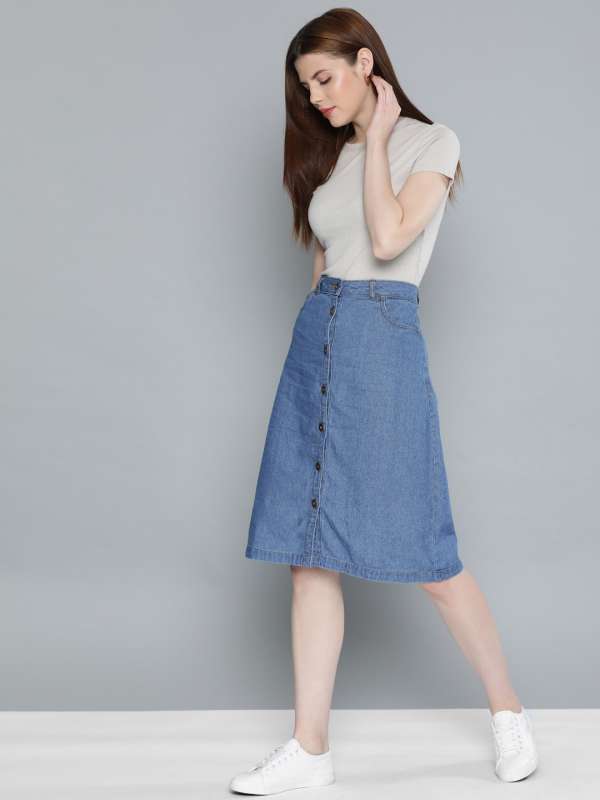Knee Length Skirts Buy Knee Length Skirts Online in India at