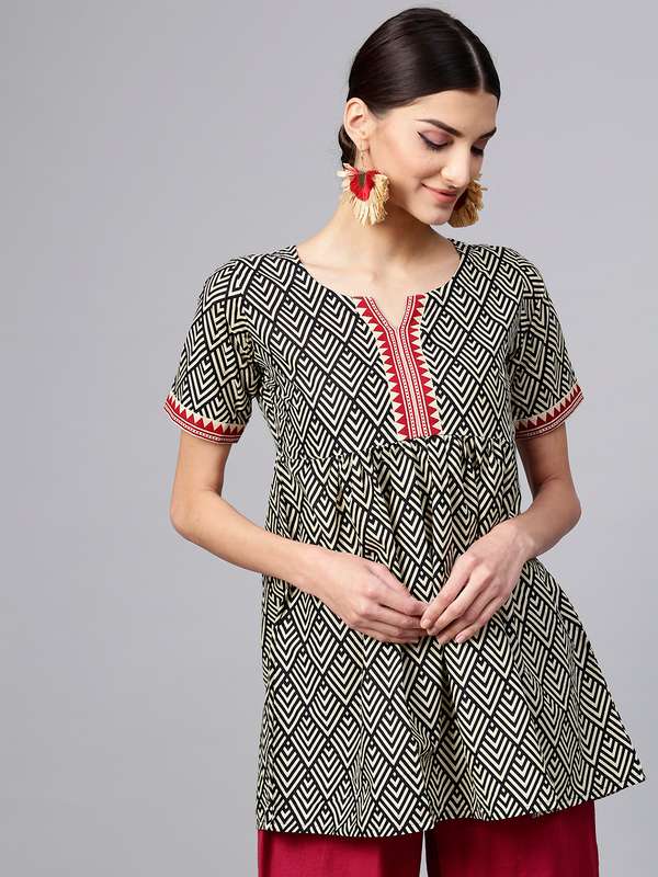 myntra short kurtis