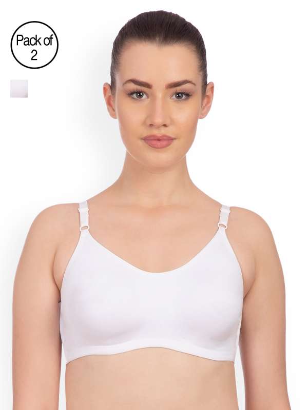 Buy Lyra Women's Non-padded Sports Bra Pack Of 2 - White online