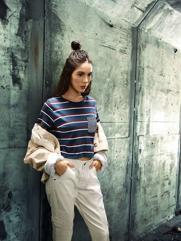 Women Striped Tshirts Buy Women Striped Tshirts online in India