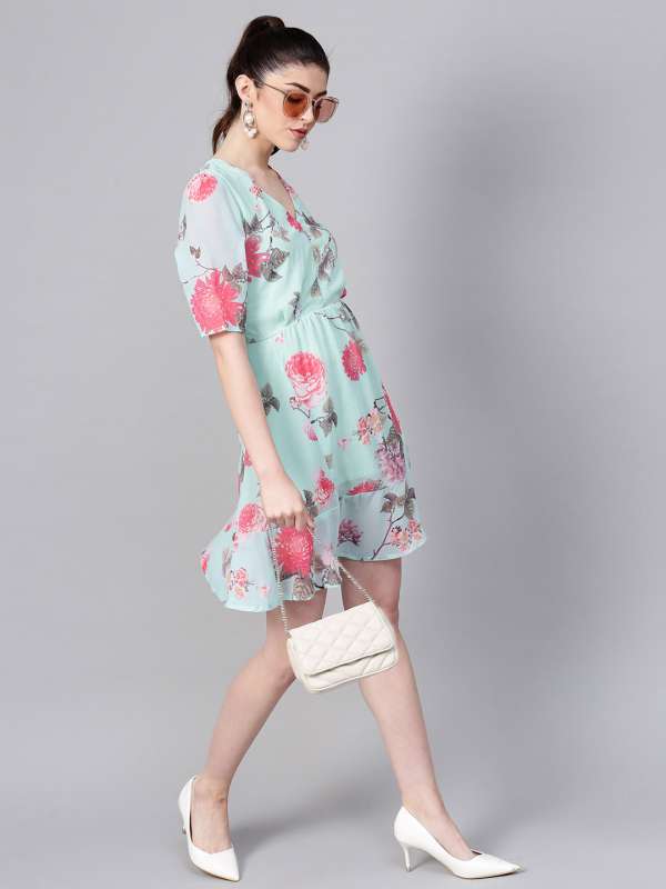 a line dress myntra