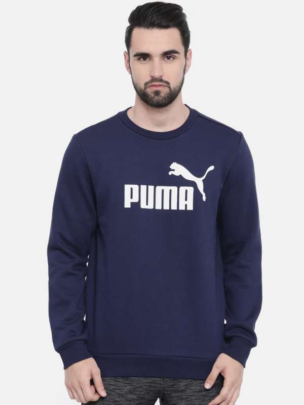 navy blue puma jumper