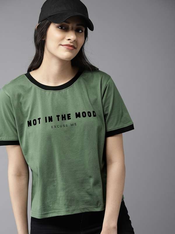Womens T-Shirts - Shop Online u0026 Get Upto 70% off* on T-Shirts for Women |  Myntra