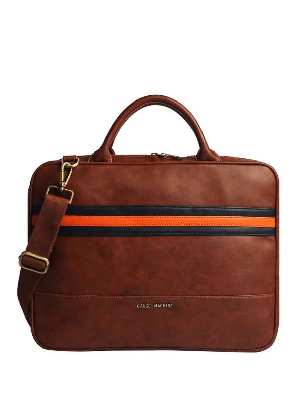 Gauge Machine 15 Inches Tan Laptop Bag Buy Gauge Machine 15