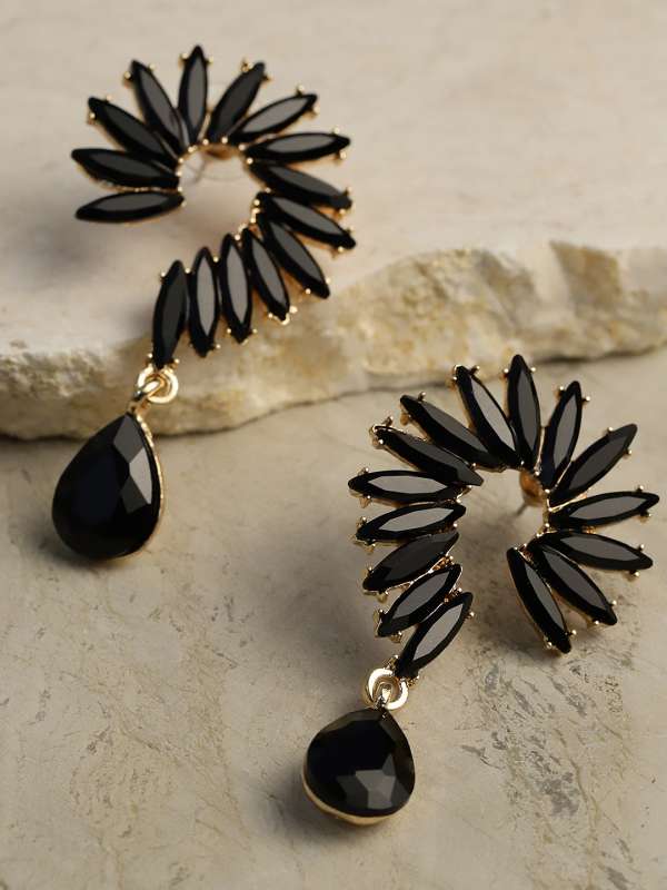 Black western earrings on sale