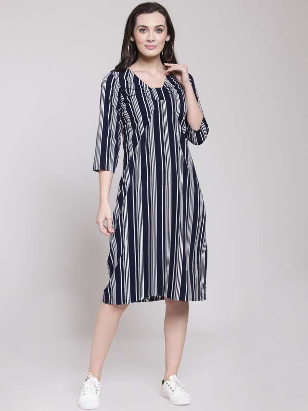 a line dress myntra