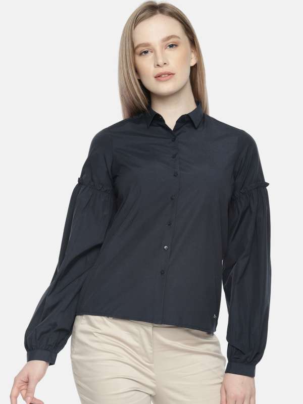 Park avenue women's solid formal shirt store