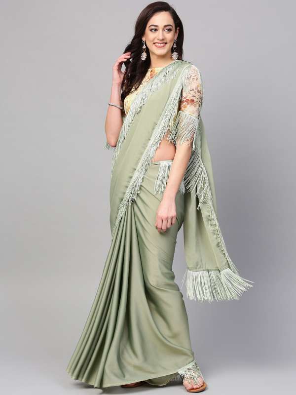 Myntra party wear saree clearance