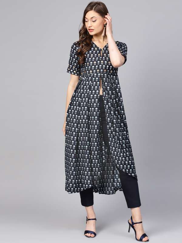 pattu long kurtis