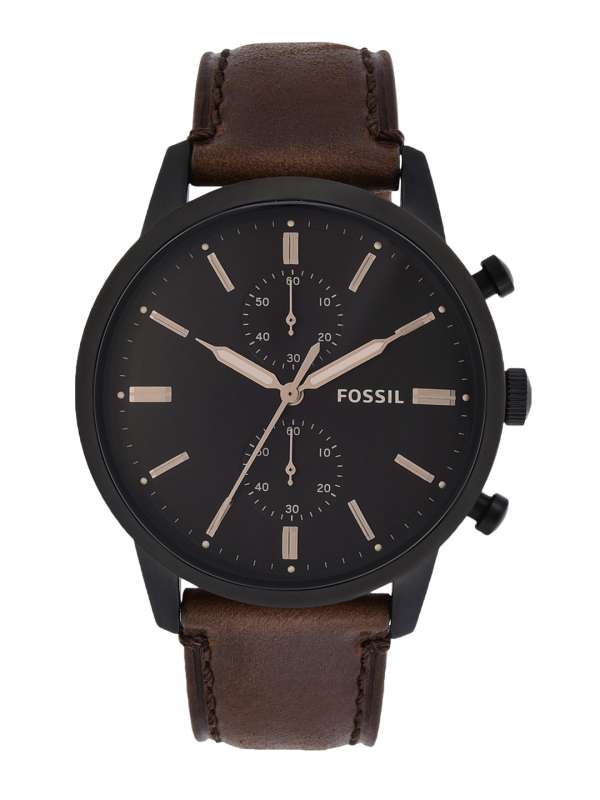 Mens tan leather watch clearance