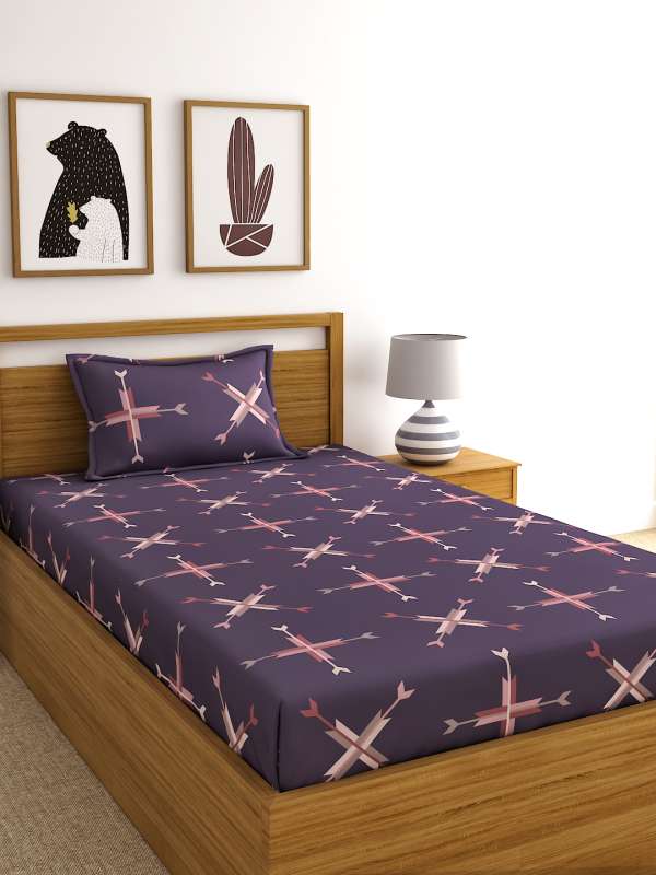 Purple Bed Sheets Buy Purple Bed Sheets Online In India
