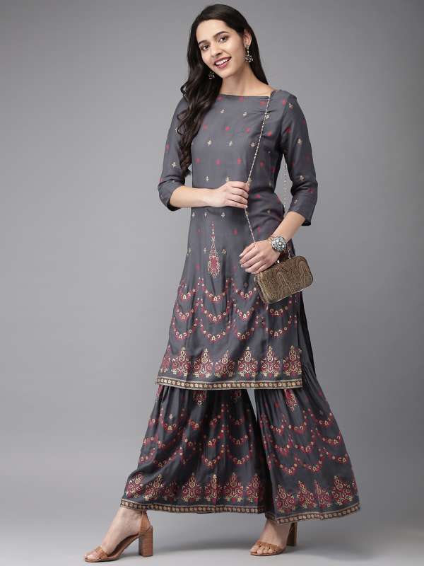 sharara suits on myntra