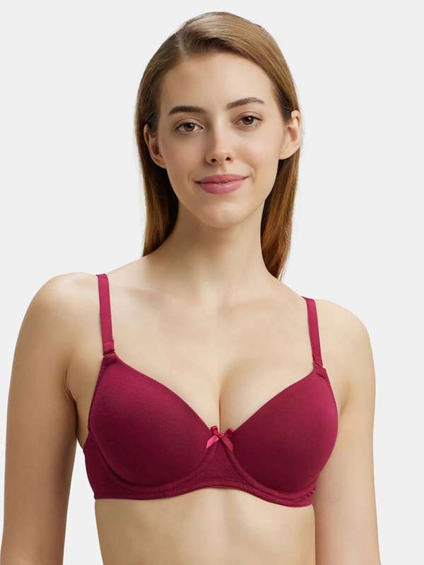 Buy Tweens Double Layered Non-Wired Full Coverage Minimiser Bra - Pink at  Rs.404 online
