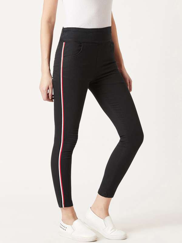 myntra black jeggings