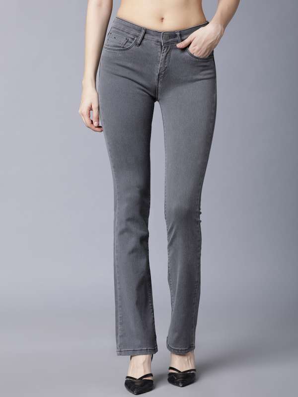 bell bottom jeans myntra